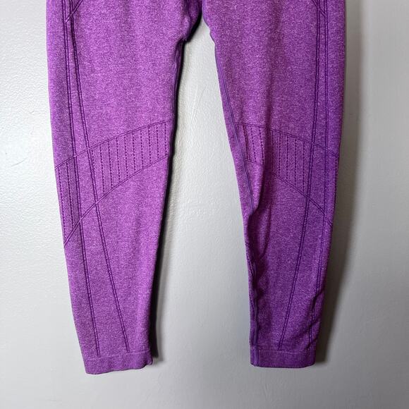 ✨2pc Scrunch Butt Seamless Leggings Lot L Blue Purple High Waist Yoga Workout - Picture 6 of 11